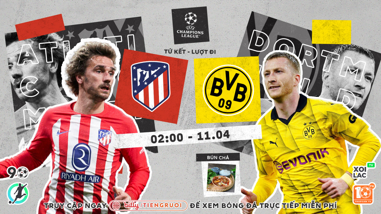Highlights Atl.Madrid vs Dortmund | BLV Bún Chả | 11.4.24 Highlights Atl.Madrid vs Dortmund | BLV Bún Chả | 11.4.24