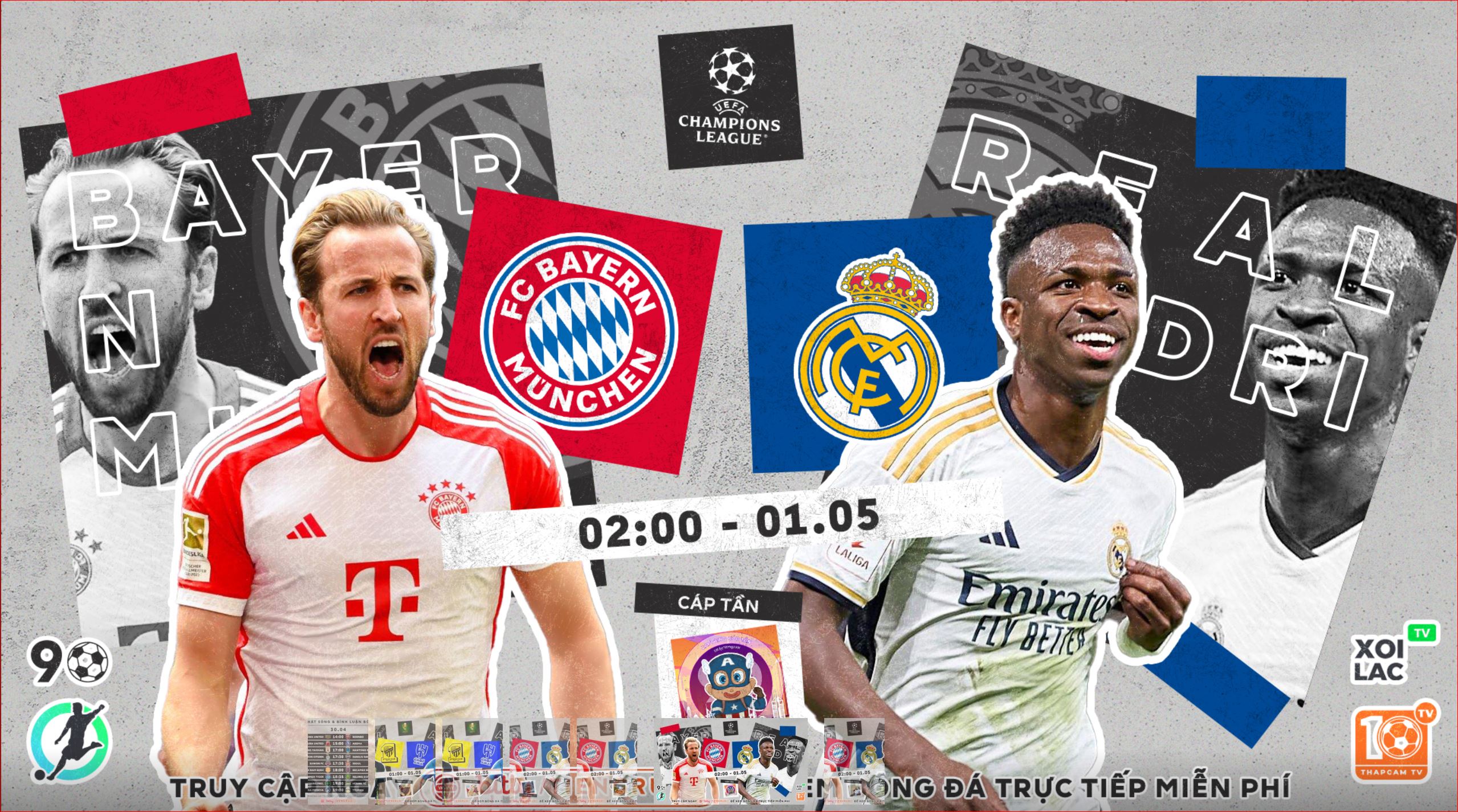 Highlights Bayern vs Real Madrid | BLV Cáp Tần | 1.5.24