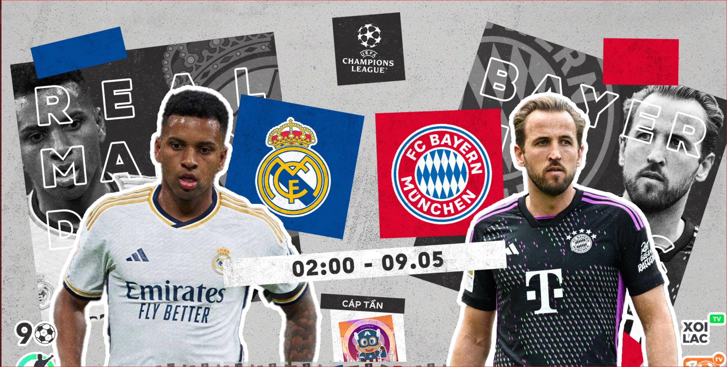 Highlights Real Madrid vs Bayern | BLV Cáp Tần | 9.5.24