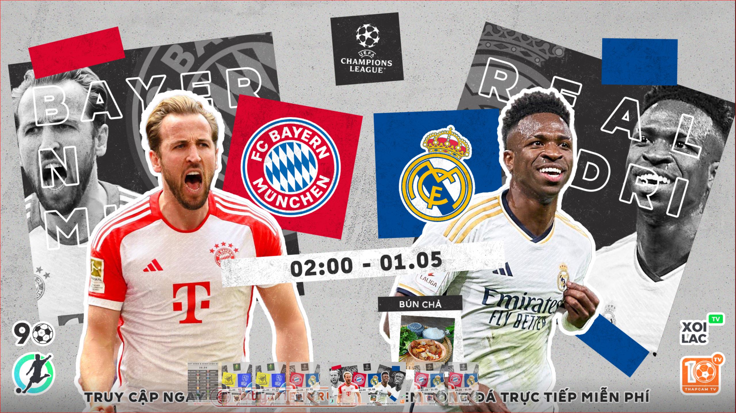 Highlights Bayern vs Real Madrid | BLV Bún Chả | 1.5.24