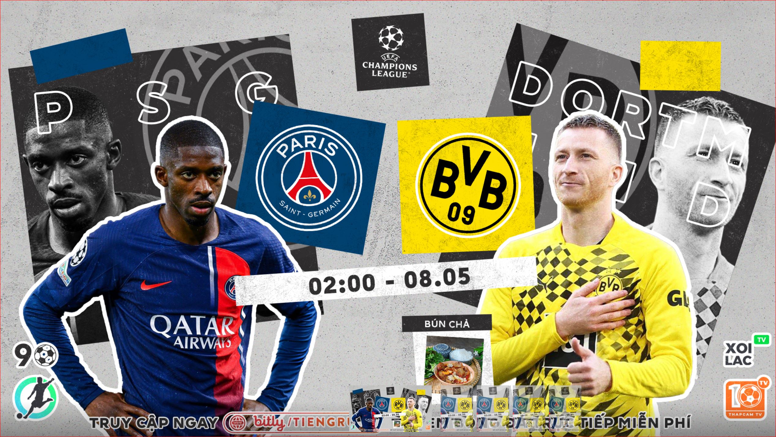 Highlights PSG - Dortmund | BLV Bún Chả | 8.5.24