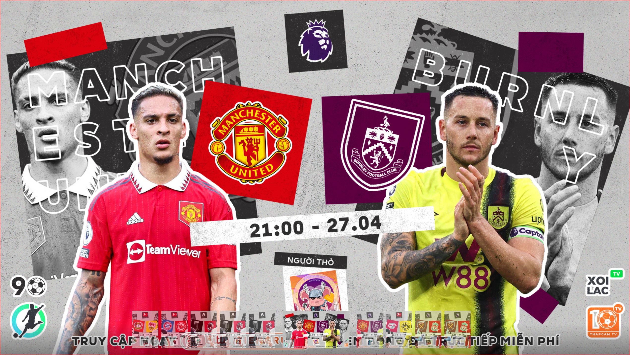 Highlights Man United vs Burley | BLV Người Thỏ | 27.4.24