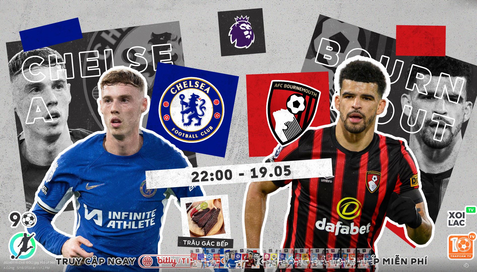 Highlights Chelsea vs Bournemouth | BLV Trâu Gác bếp | 20.5.24