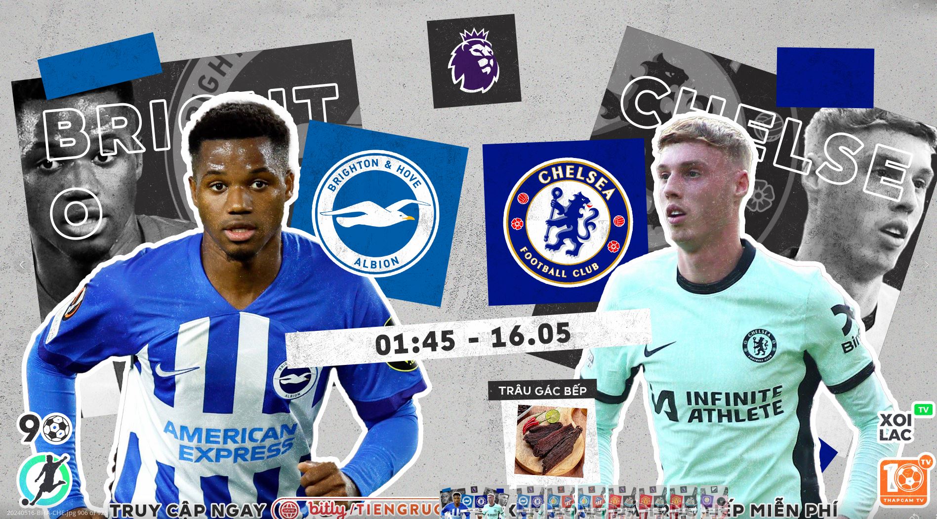 Highlights Brighton vs Chelsea | BLV Trâu Gác Bếp | 16.5.24